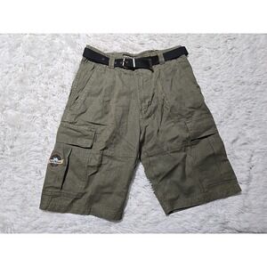 VTG Bugle Boy 33W Shorts Spirit Of Wilderness Green Cargo Canvas Hiking Tactical